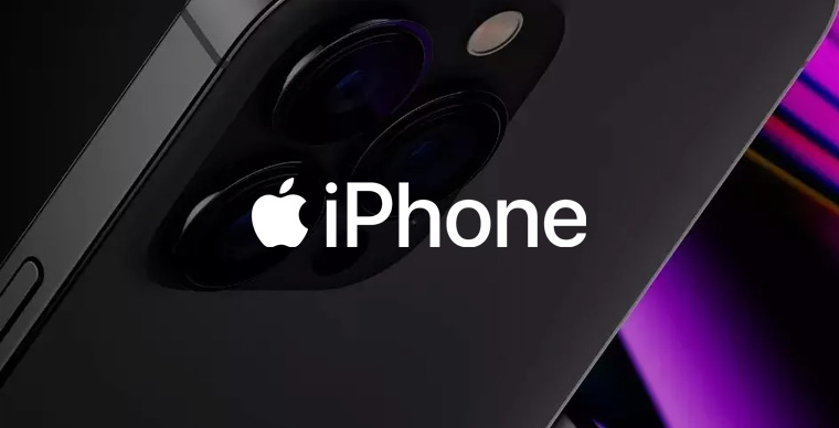 Arrière d'un iPhone 14 Pro Max déverrouillé.