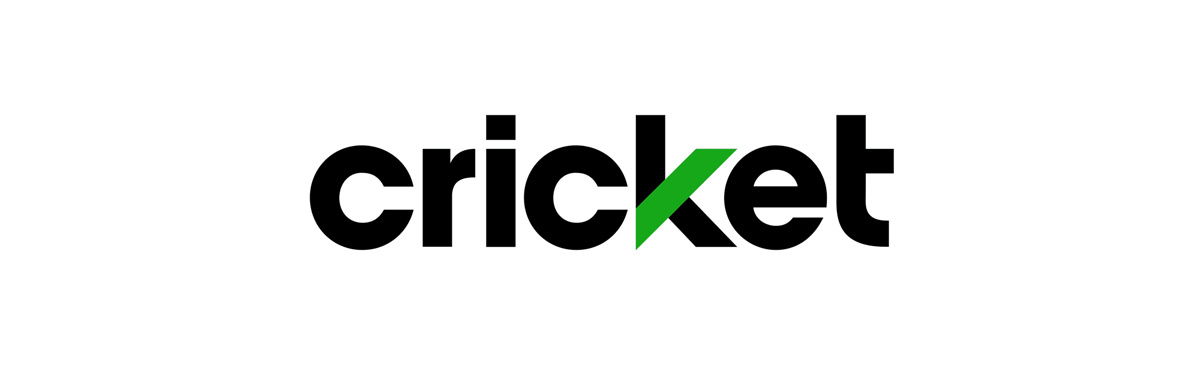 Official unlock Cricket phone logo appearing on a mobile handset.
